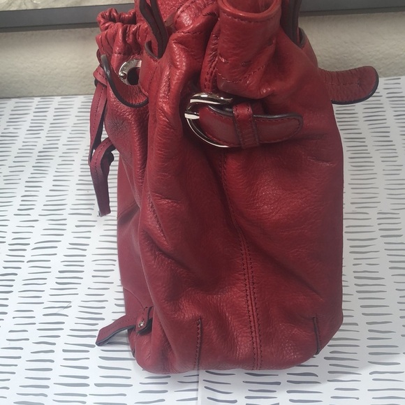 B Makousky red soft leather bag - Picture 4 of 16